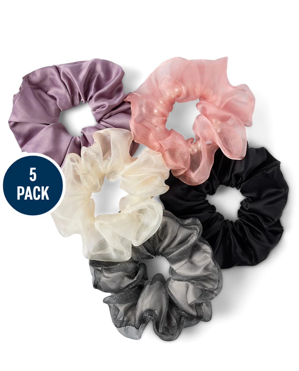 Girls Pearl Scrunchie 5-Pack - multi | The Children's Place