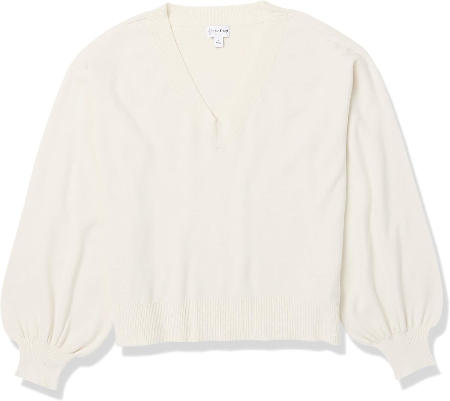 The Drop Women's Mia Bell Sleeve V-Neck Supersoft Sweater | Amazon (US)