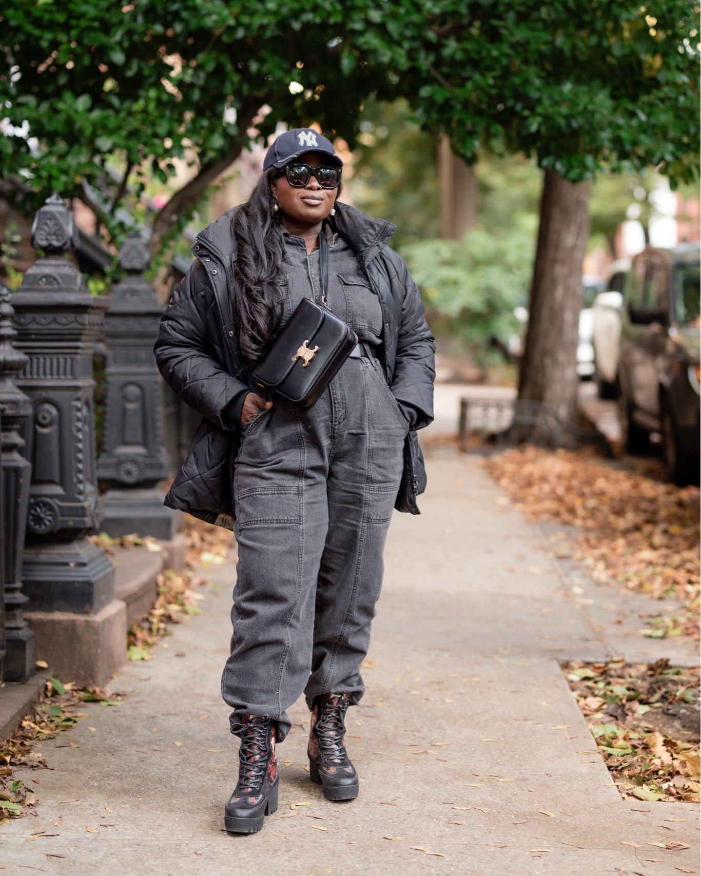 Fall uniform is this jumpsuit from Target paired with Barbour and Louis Vuitton boots  

#LTKSeasonal #LTKmidsize #LTKplussize