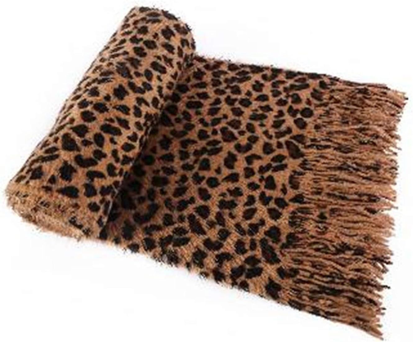 LANFIRE Womens Winter Scarf Shawl Wraps Soft Warm Blanket Scarves for Women Leopard scarves | Amazon (US)