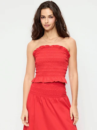 Smocked Bodice Tube Top | Old Navy (US)