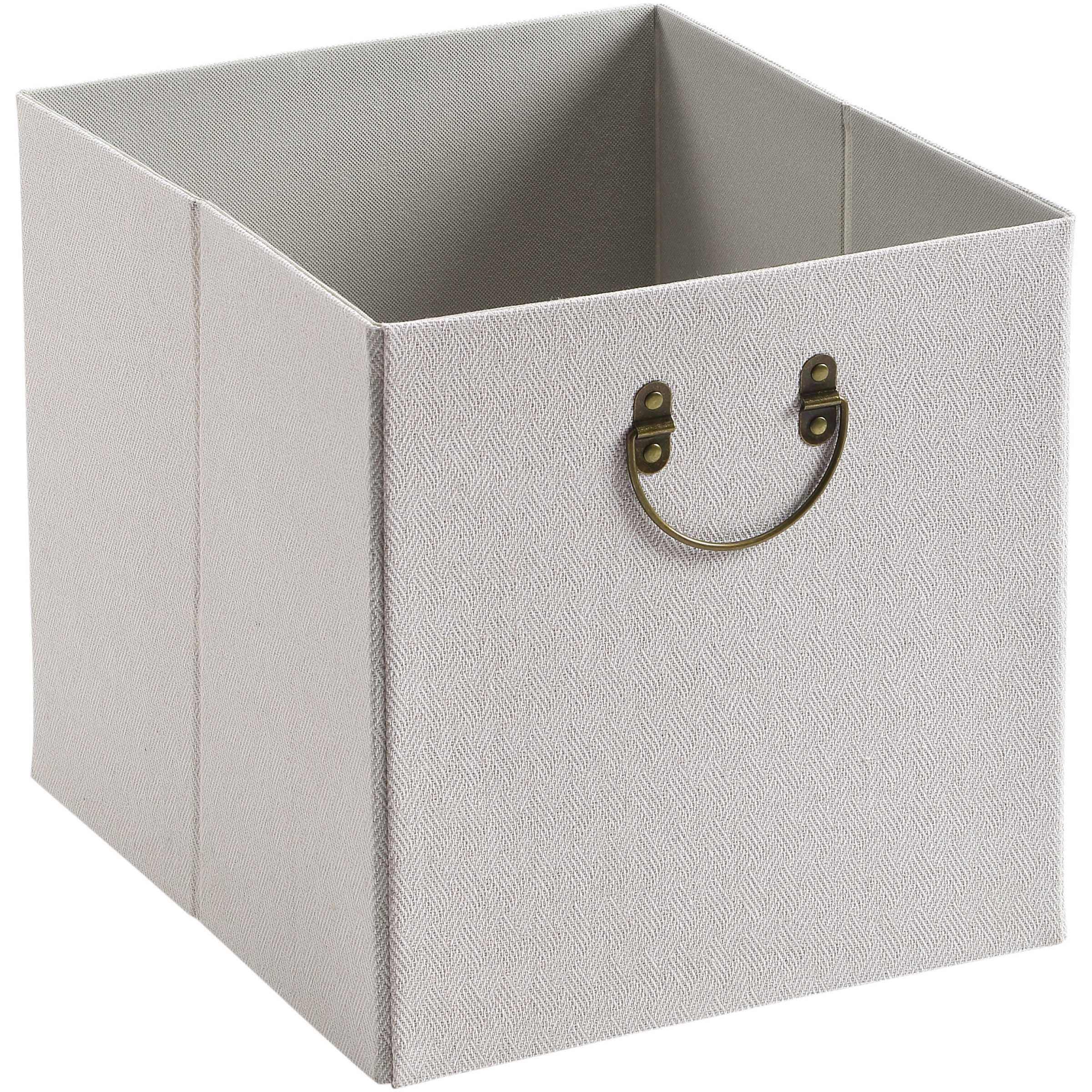 Better Homes & Gardens Collapsible Fabric Cube Storage Bin (12.75" x 12.75") -Cream Cross Hatch, ... | Walmart (US)