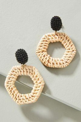Jana Wicker Drop Earrings | Anthropologie (US)