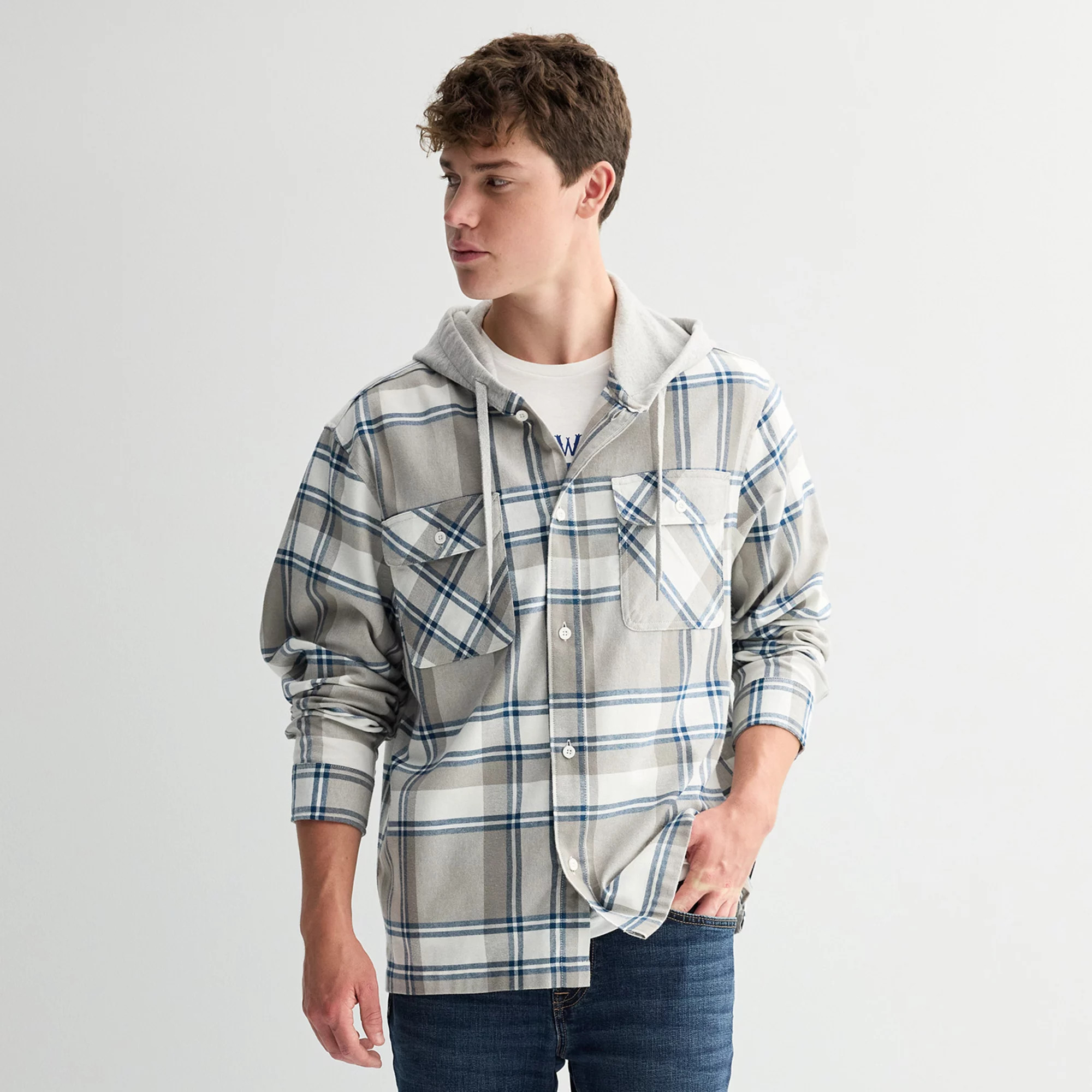 Men's Trinity Coast Hooded Flannel Shirt | Kohl's