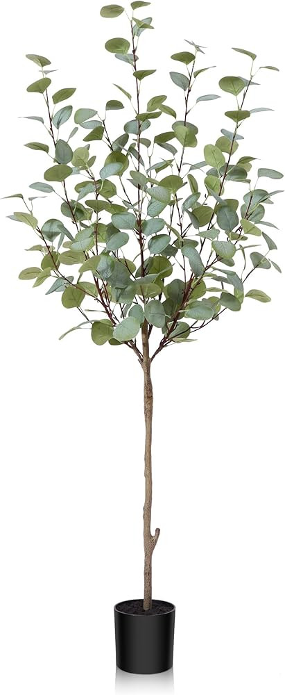Fopamtri Artificial Eucalyptus Fake Plants 120cm Faux Eucalyptus Artificial Plants Indoor Outdoor... | Amazon (UK)
