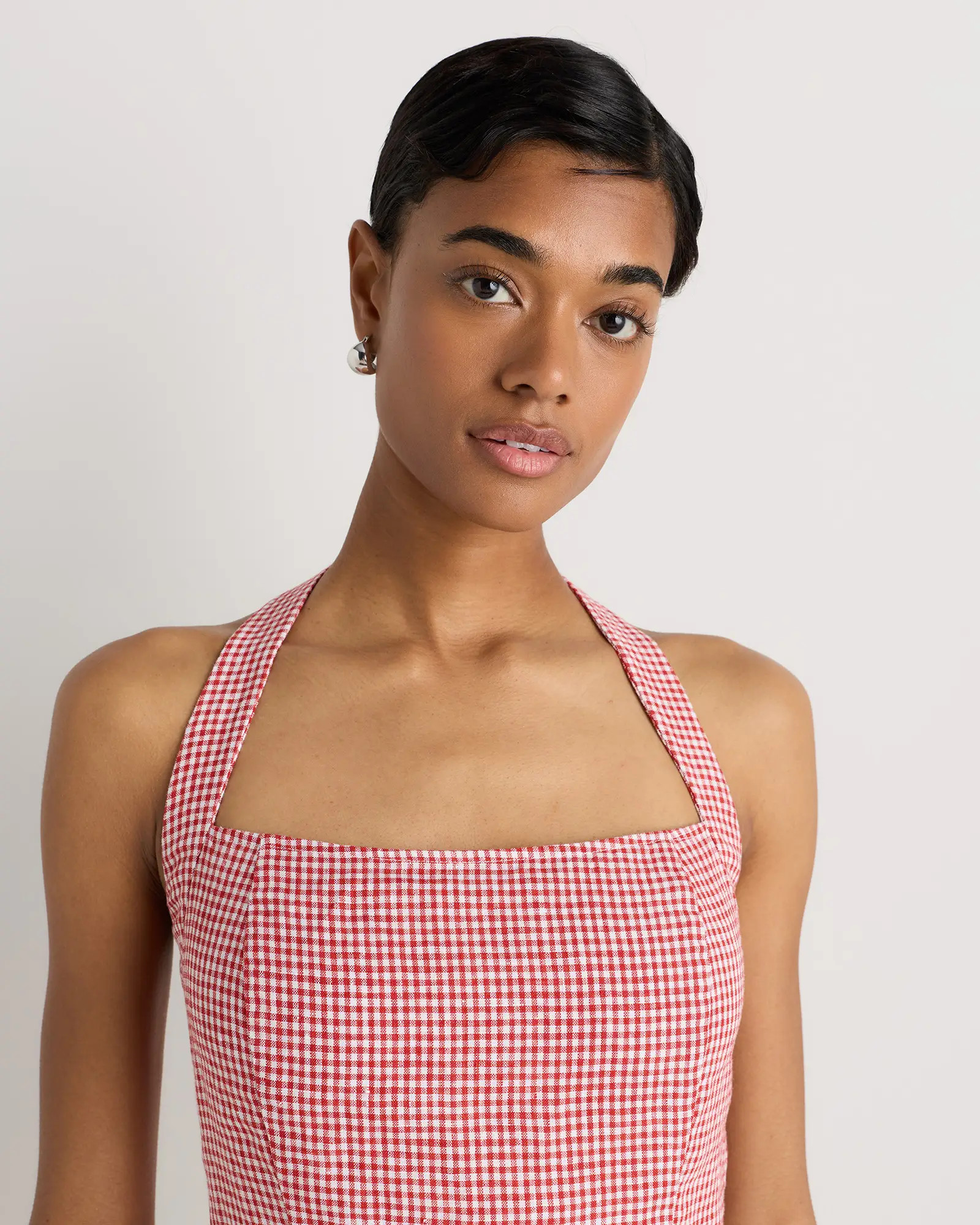 100% European Linen Halter Top | Quince