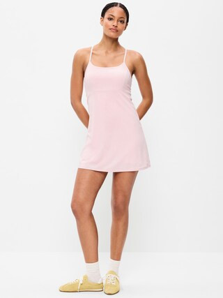 Stretch Woven Racerback Tennis Dress | Old Navy (US)