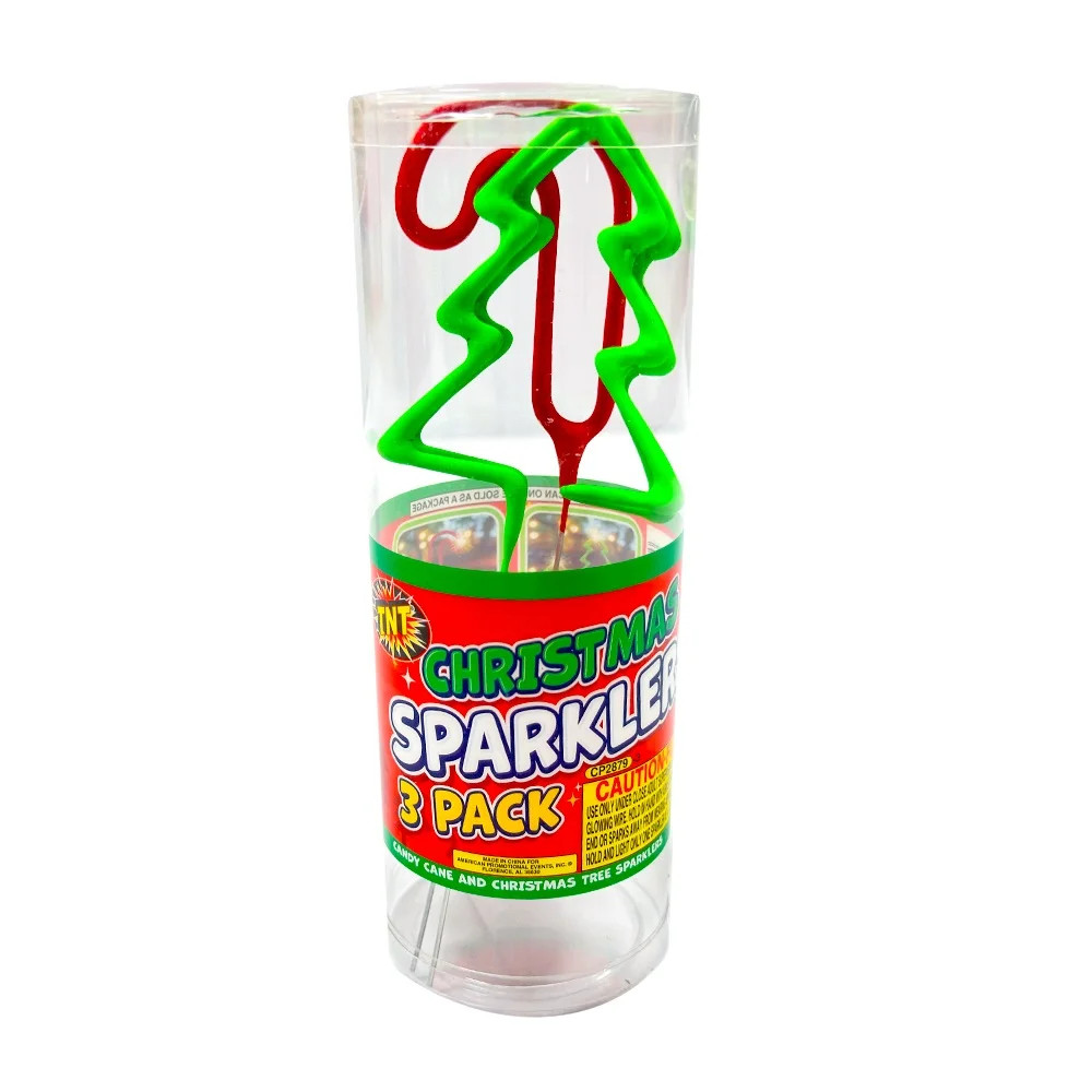 TNT Fireworks, Christmas Sparkler Pack, Shaped Sparklers, Gold Sparklers, Christmas Tree sparkler... | Walmart (US)