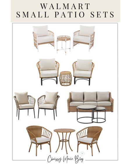 Walmart patio / small patio sets / outdoor furniture / patio furniture / patio chairs / 

#LTKhome #LTKSeasonal #LTKFind