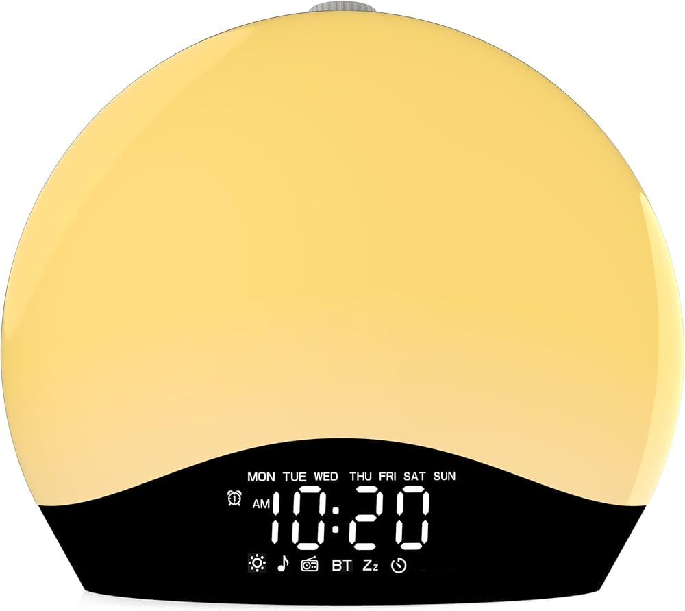 Wake Up Light Sunrise Alarm Clock for Kids, Heavy Sleepers, Bedroom, Bluetooth Speaker Sound Mach... | Amazon (US)