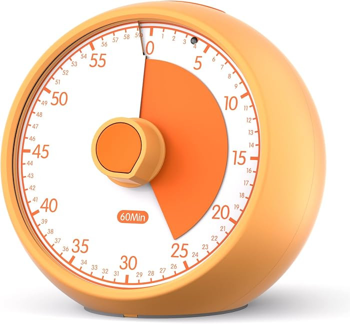 Visual Timer for Kids 60-Minute Countdown Timer with Optional Alarm, Focus Tool for ADHD & Autism... | Amazon (US)