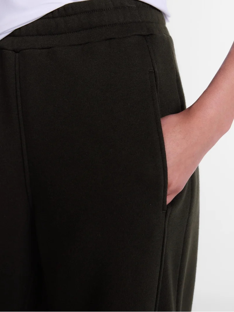 Athletic Works Women's and Women's Plus Barrel Leg Fleece Pants, 28.5" Inseam, Sizes XS-4X | Walmart (US)