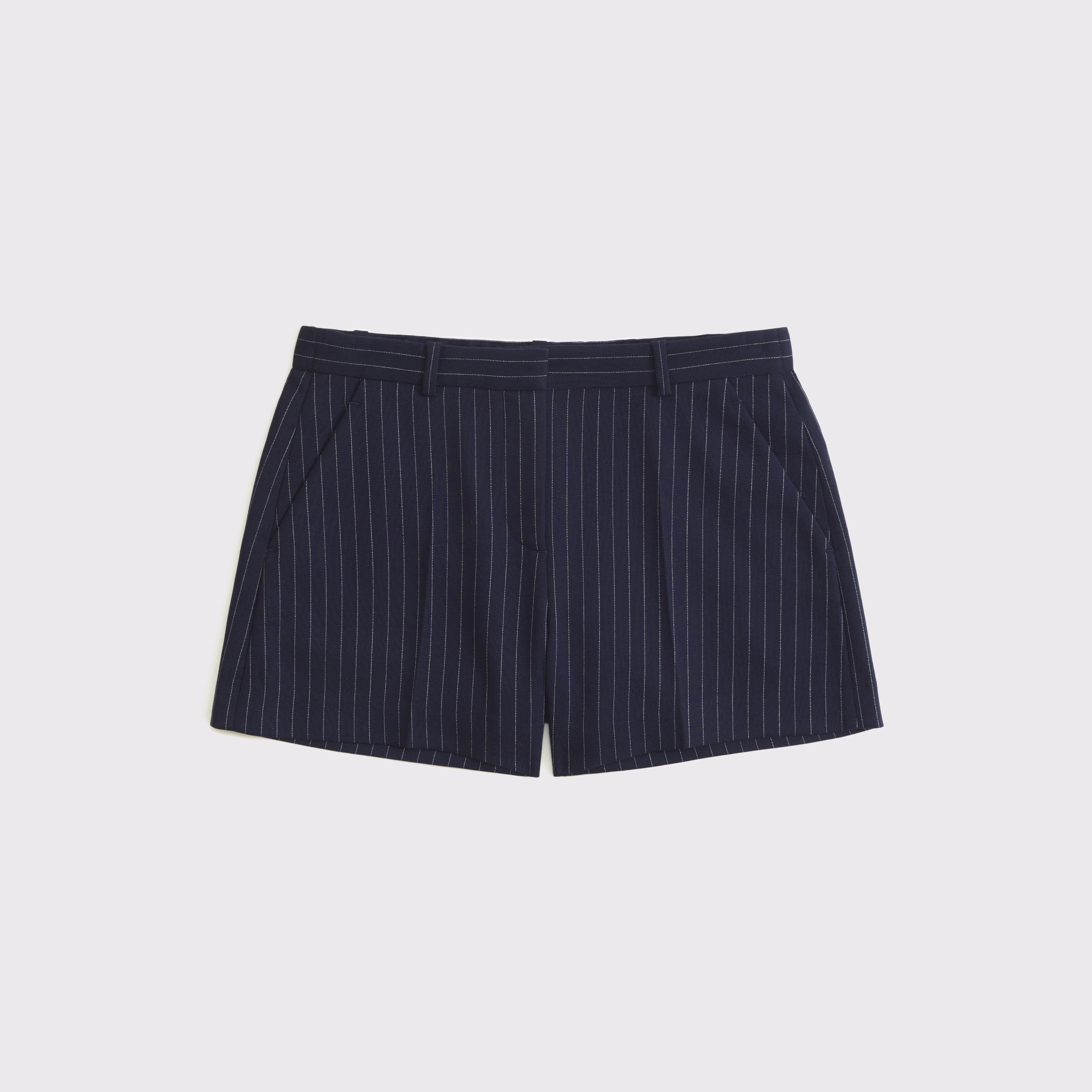 Curve Love Mid Rise Tailored Short | Abercrombie & Fitch (US)