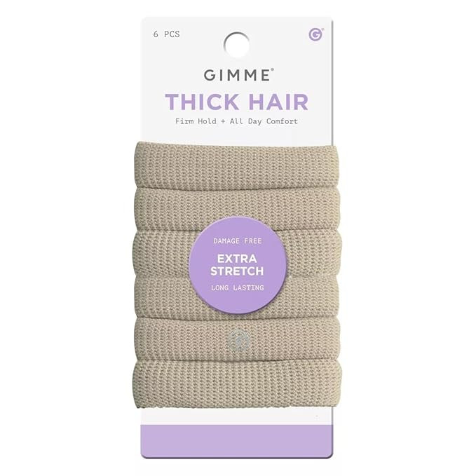 Gimme Beauty Thick Hair Extra Stretch Bands - Patent-Pending Design for Maximum Hold - Premium Ti... | Amazon (US)