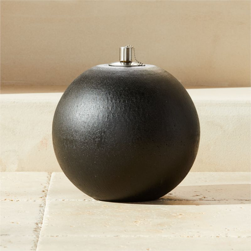Bola Oil Lamp Black Small + Reviews | CB2 | CB2