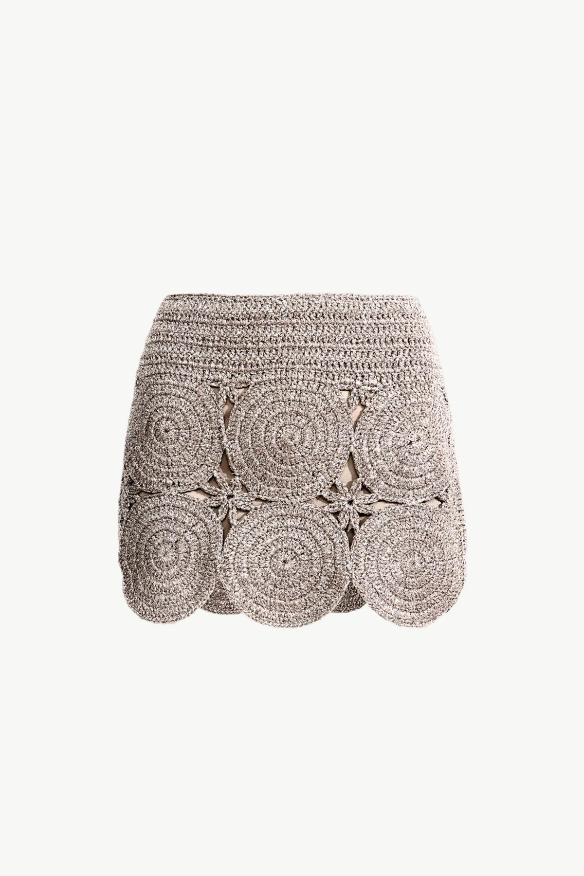 Beep
           Mini Skirt in Satellite Silver | Simon Miller