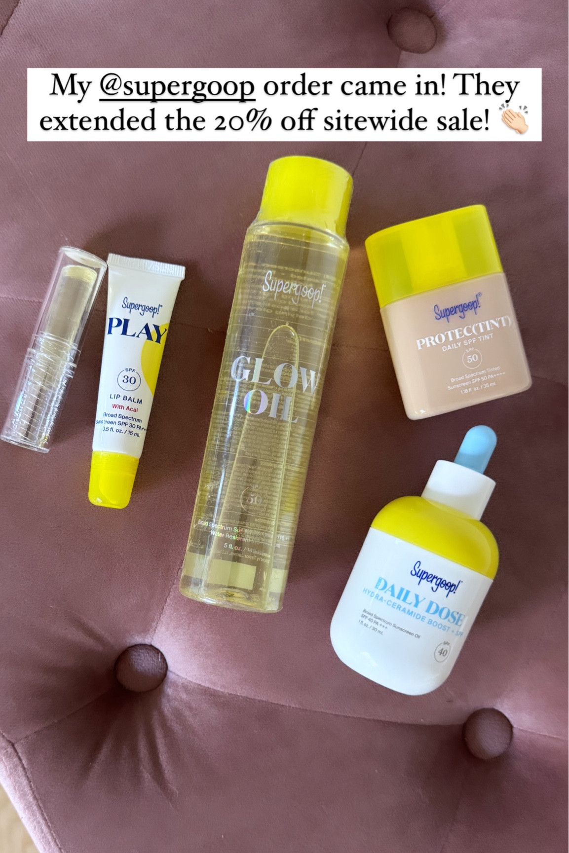 My Supergoop order came in! They extended the 20% off sitewide sale! 


#LTKSaleAlert #LTKSeasonal #LTKBeauty