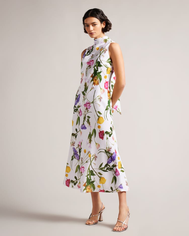 Cowl Neck Midi Slip Dress | Ted Baker (US)