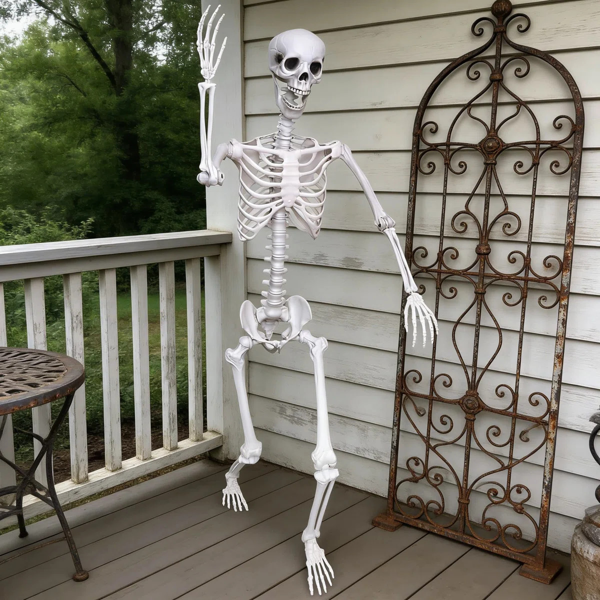 Life Size Posable Halloween Skeleton - 5.9Ft Realistic Full Body Human Skeleton With Movable Join... | Wayfair North America