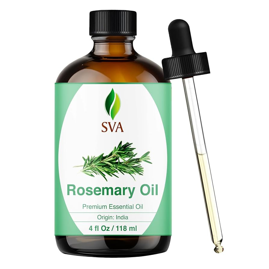 SVA Rosemary Essential Oil – 4 Fl Oz – 100% Natural Rosemary Oil for Hair, Face, Skin Care, D... | Amazon (US)