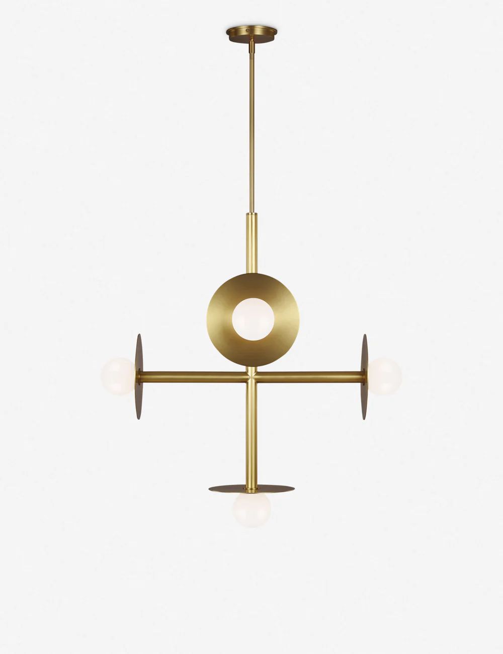 Nodes Large Chandelier by Kelly Wearstler, Burnished Brass | Lulu and Georgia 