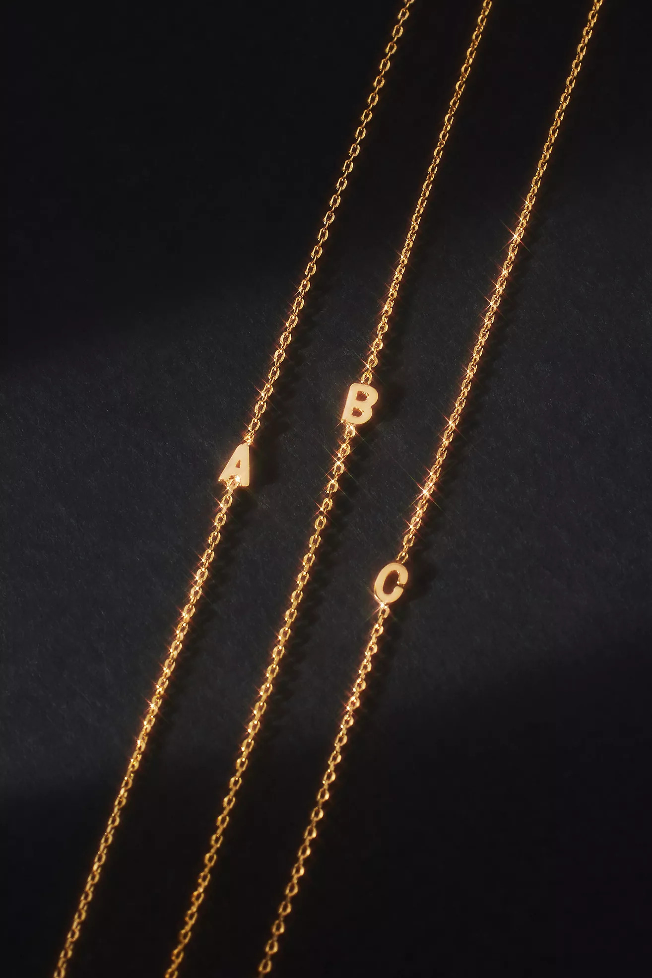 14k Gold Mini Monogram Bracelet | Anthropologie (US)