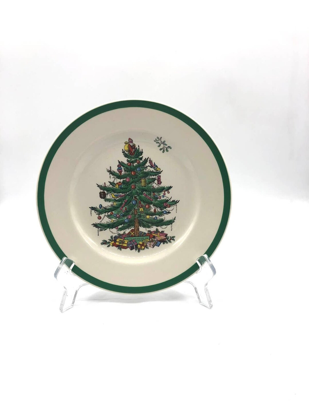 One Gorgeous Spode Christmas Bread and Butter Plate Made in England Holiday - Etsy | Etsy (US)