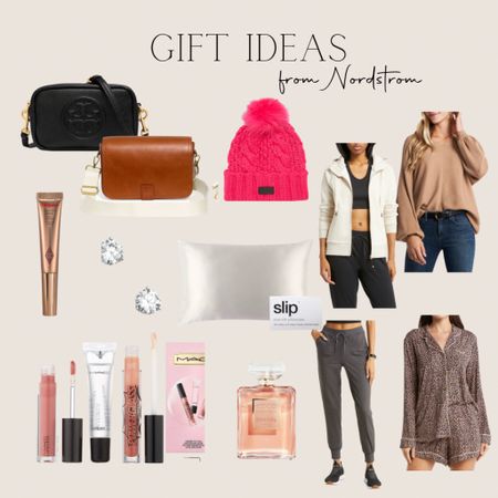 Gift ideas for her from Nordstrom, crossbody purses, activewear, makeup gift set, perfume, pajamas, loungewear 

#LTKHoliday #LTKGiftGuide #LTKunder50