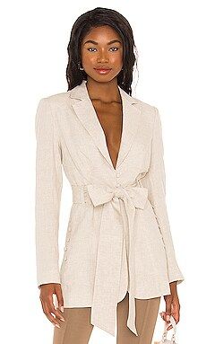 Joslin Studio Meghan Linen Blazer in Flax from Revolve.com | Revolve Clothing (Global)