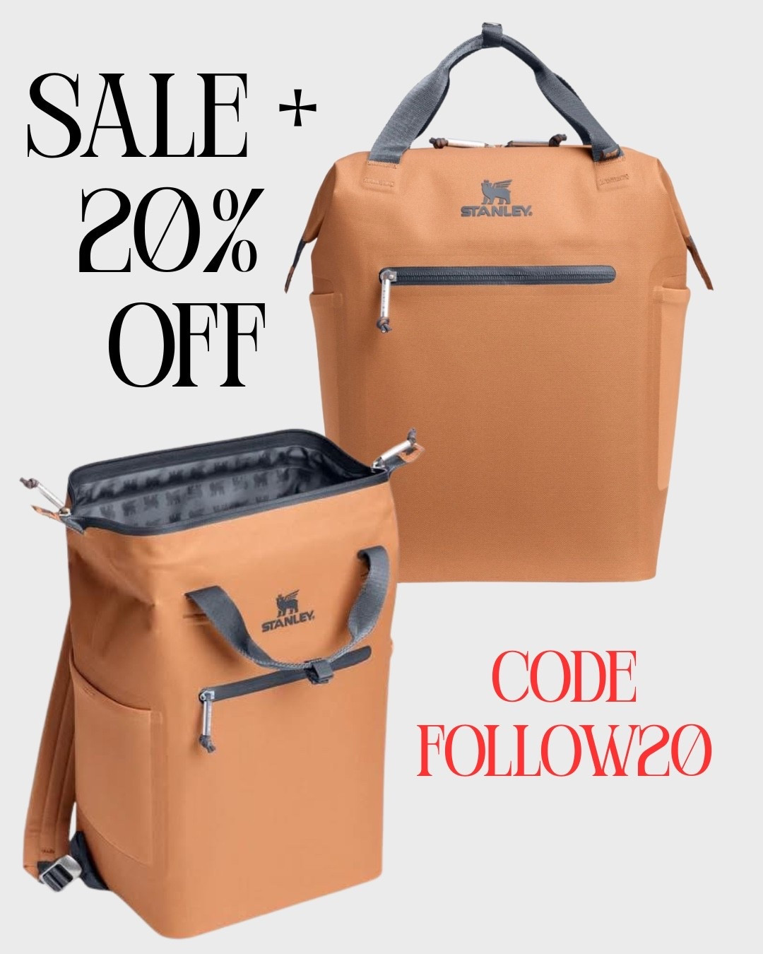 The code FOLLOW20 is taking 20% off some of the clearance items, including this cooler in this color

#LTKActive #LTKSaleAlert