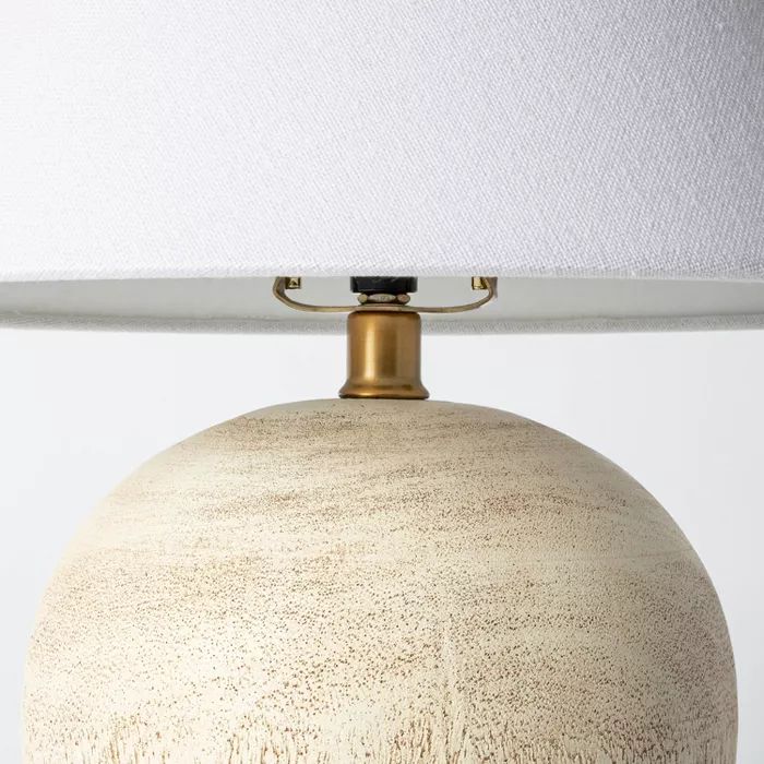 Medium Faux Wood Table Lamp Brown - Threshold™ designed with Studio McGee | Target