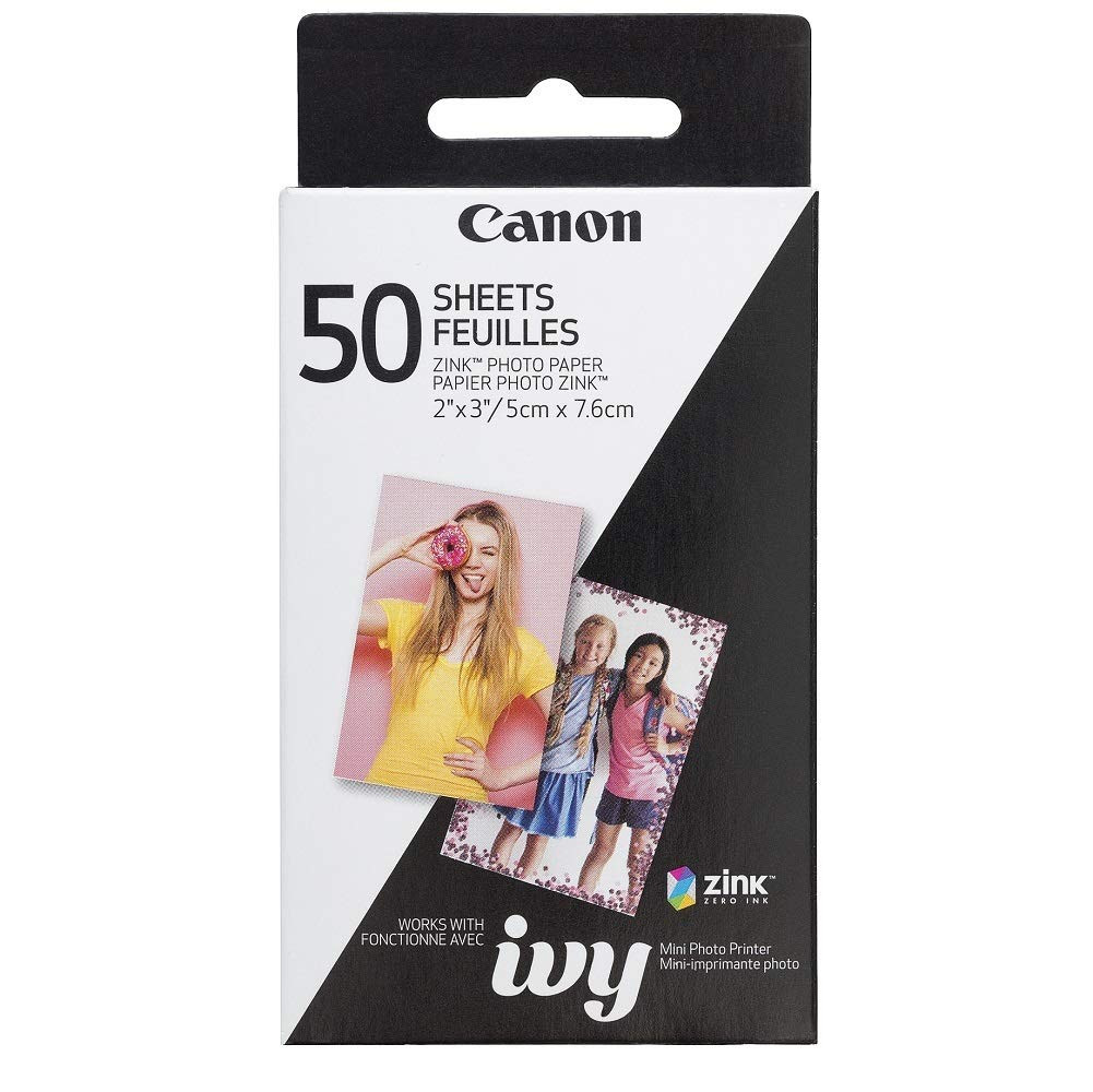 Canon IVY ZINK 2" x 3" Photo Sticker Paper 50 sheets Pack | Amazon (US)