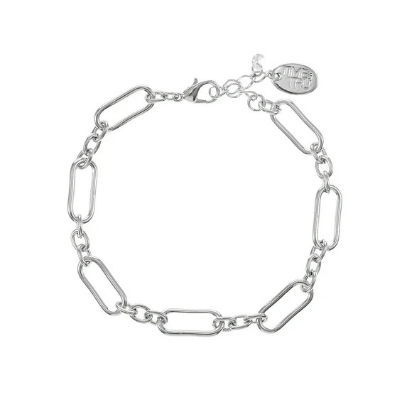 Time and Tru Silvertone Charm Chain Bracelet, 1 Piece | Walmart (US)