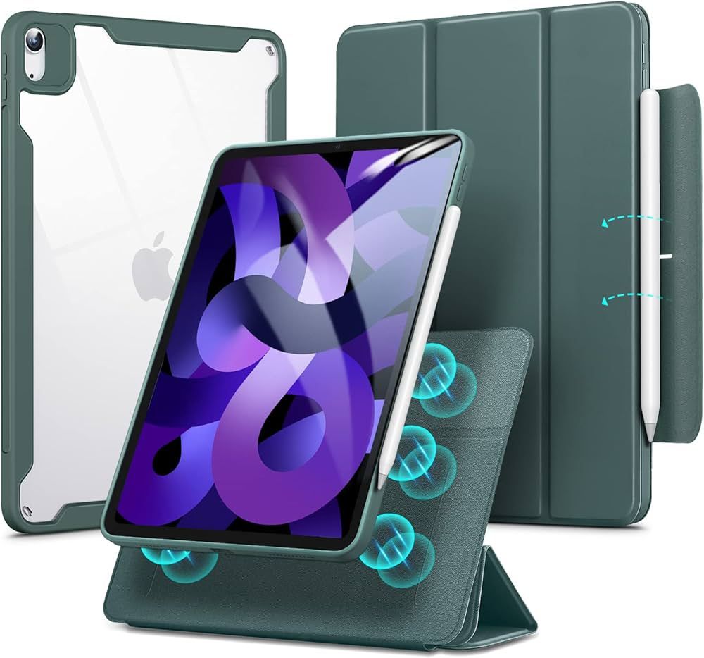 ESR for iPad Air 5th Generation Hybrid Case (2022), iPad Air 4th Generation Case (2020) with Penc... | Amazon (US)