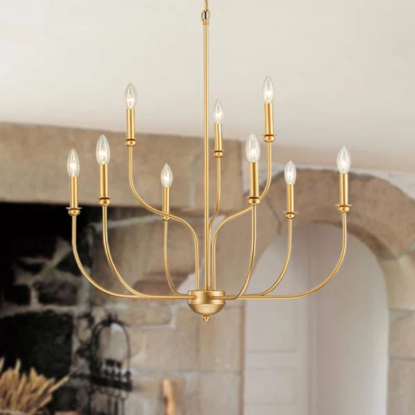 Trudeau 9 - Light Dimmable Classic / Traditional Chandelier | Wayfair North America