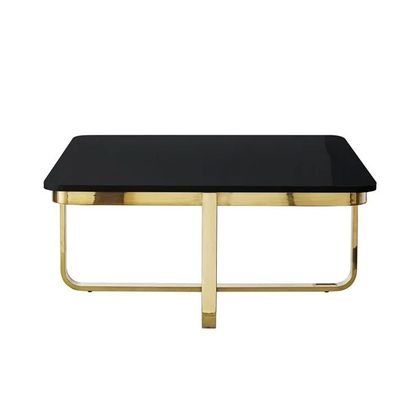 Posh Living CT200-09BK-UE 35.4 x 35.4 x 15.6 in. Kaloni Coffee Table with High Gloss Lacquer,... | Walmart (US)