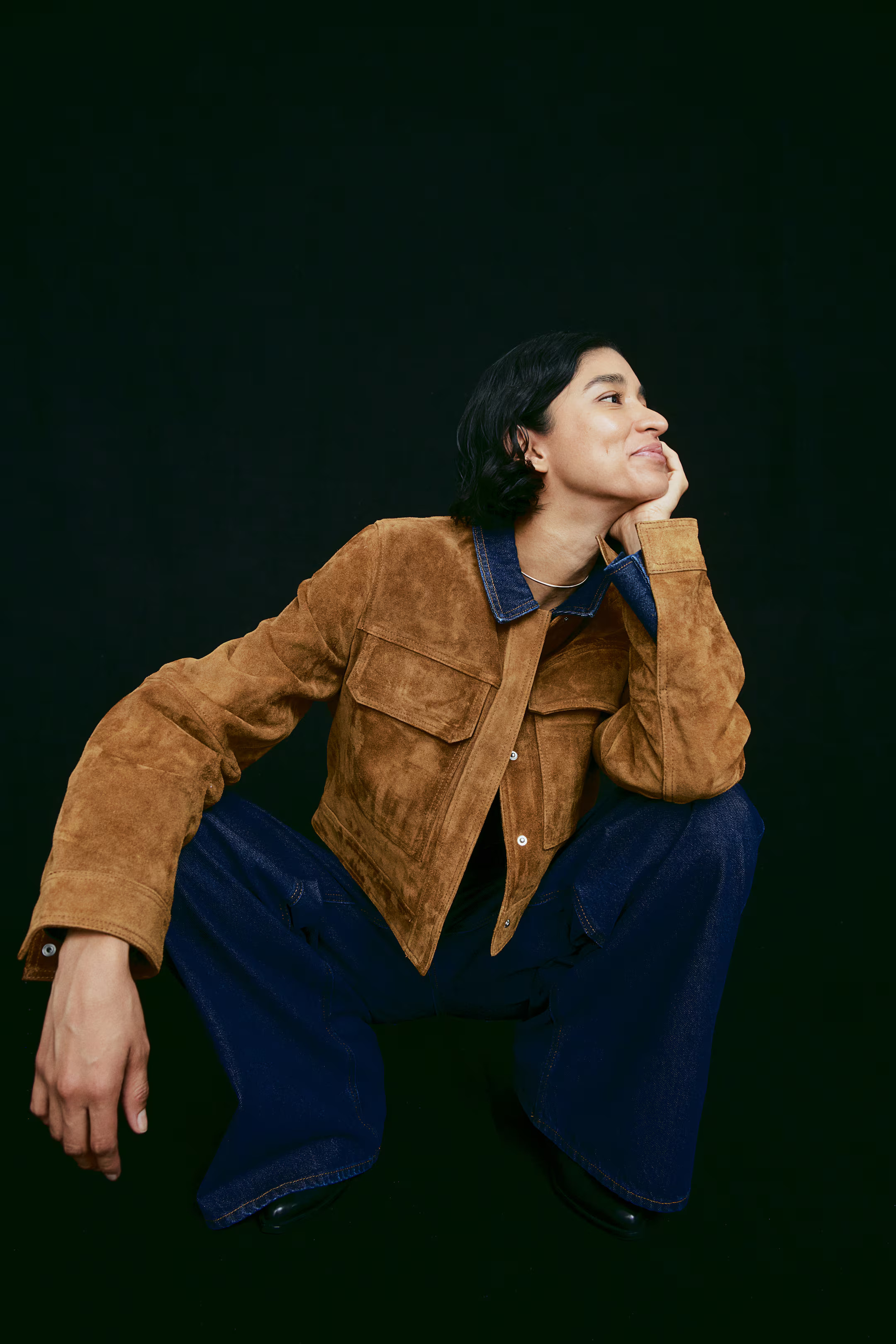 Wide-Cut Jeans - Dark denim blue - Ladies | H&M US | H&M (US + CA)