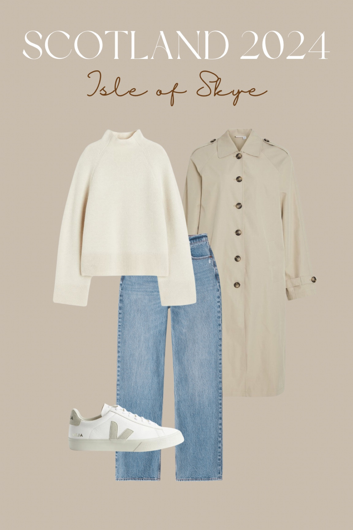 White knit, white knit sweater, straight leg jeans, wide leg jeans, trenchcoat, veja sneakers, white sneakers 

#LTKstyletip #LTKeurope #LTKautumn