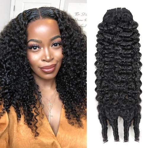 16 Inch Burmese Curly Clip ins Hair Extensions #1B Natural Black Color Burmese Curly Clip in Hair Extensions For Women Brazilian Virgin Clip on Hair | Amazon (US)