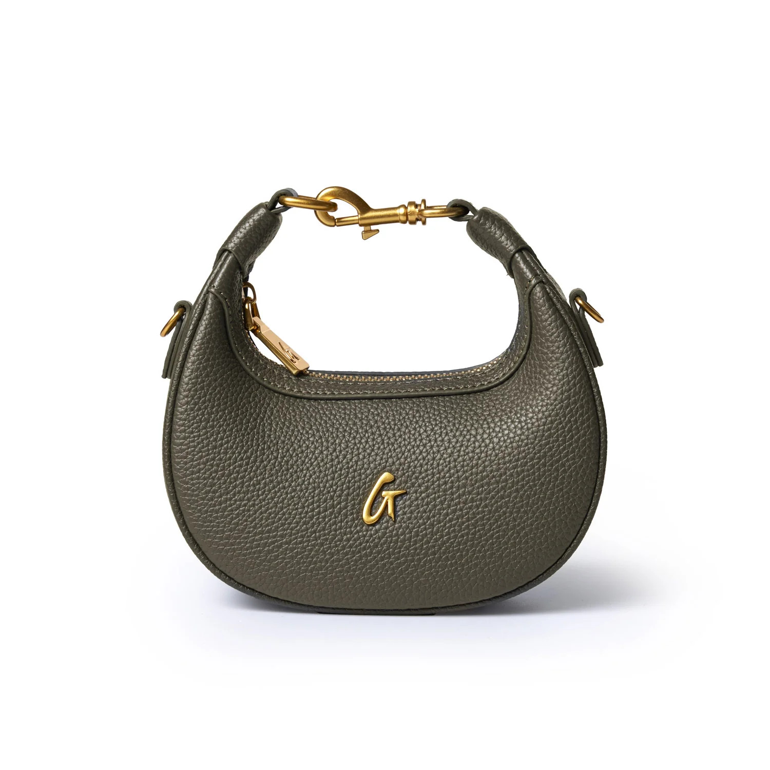 NANO PEBBLE HOBO BAG - OLIVE GREEN | Glam-Aholic Lifestyle