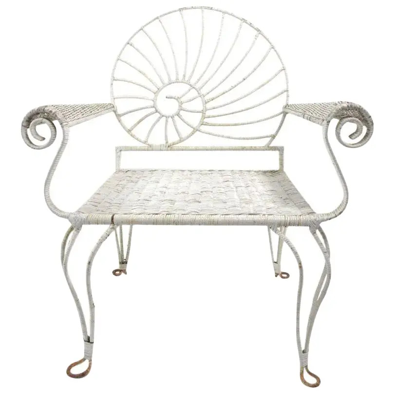 Nautilus Shell Back Arm Lounge Chair | Chairish