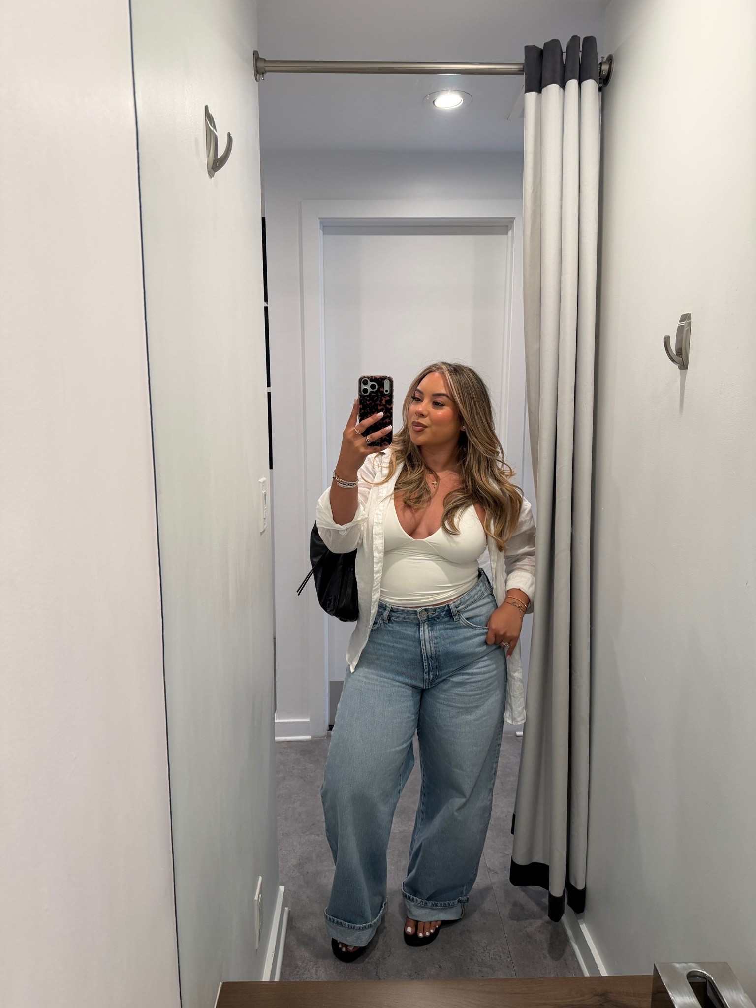 Simple quick outfit! I wear these jeans weekly at this point lol. 

For ref. I am US 10 wearing a 12 and it’s baggy and perfect. This specific brand from Zara is midsize friendly.

#LTKootd #LTKSeasonal #LTKMidsize