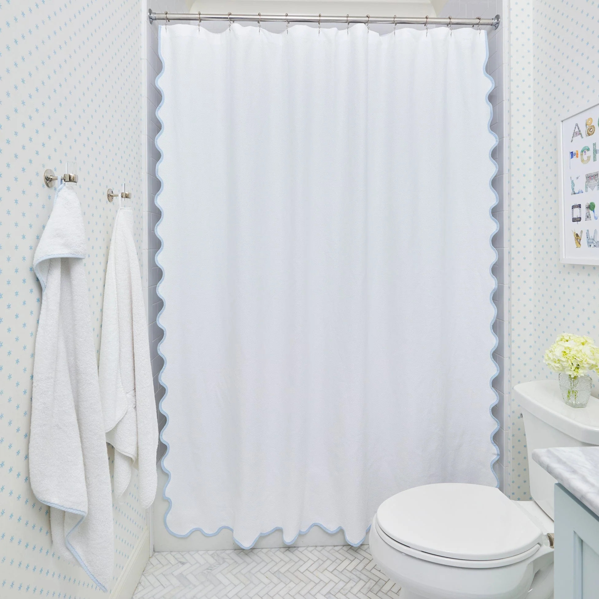 Custom Extra Long Shower Curtains | Weezie Towels | Weezie Towels