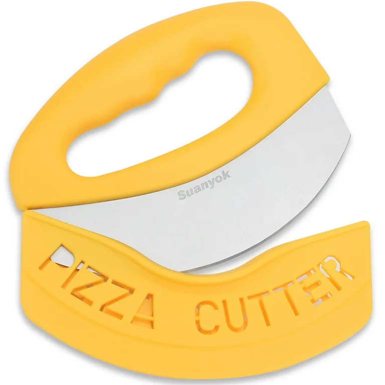 Suanyok Premium Pizza Cutter Food Chopper-Super Sharp Stainless Steel Pizza Cutters Rocker/Slicer... | Walmart (US)