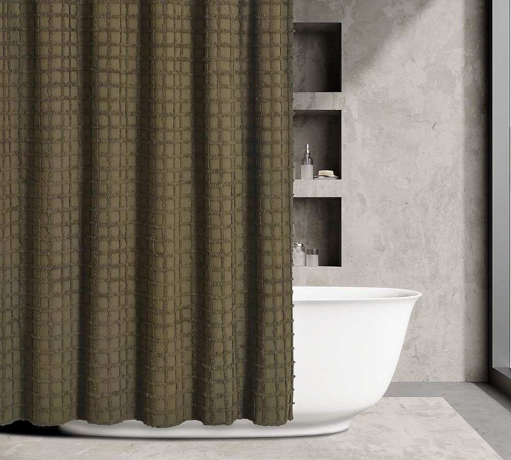 Arlette Cotton Shower Curtain | Pottery Barn (US)