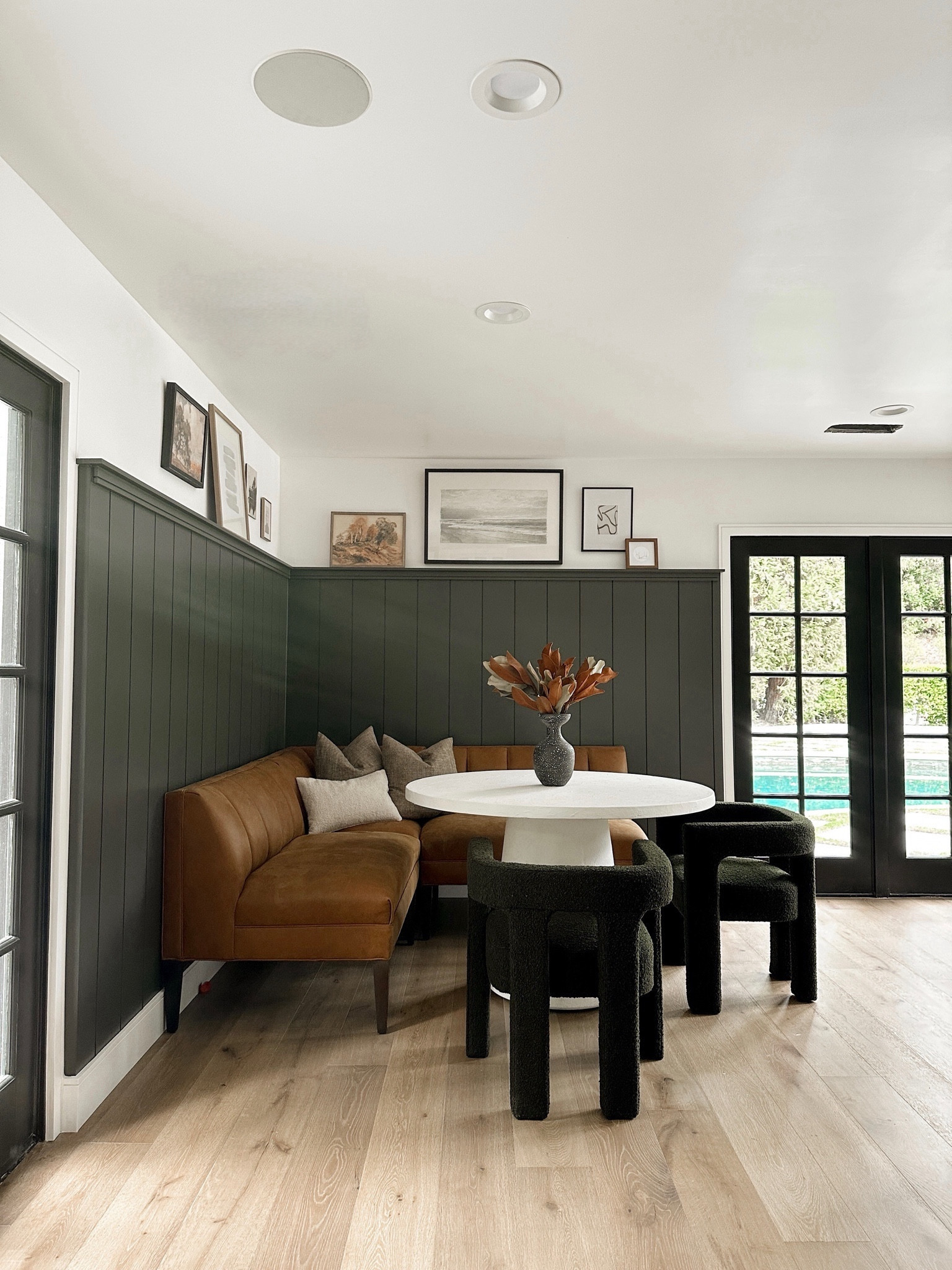 The renovation on Amanda’s breakfast nook is complete, and it’s such a cozy space with rich tones and textures. 

Most of the artwork was sourced locally, but we linked the pieces available online, as well as some similar options  

All furniture is currently on sale! 

— Kimberly | Team AF 

#LTKsalealert #LTKCyberWeek #LTKhome