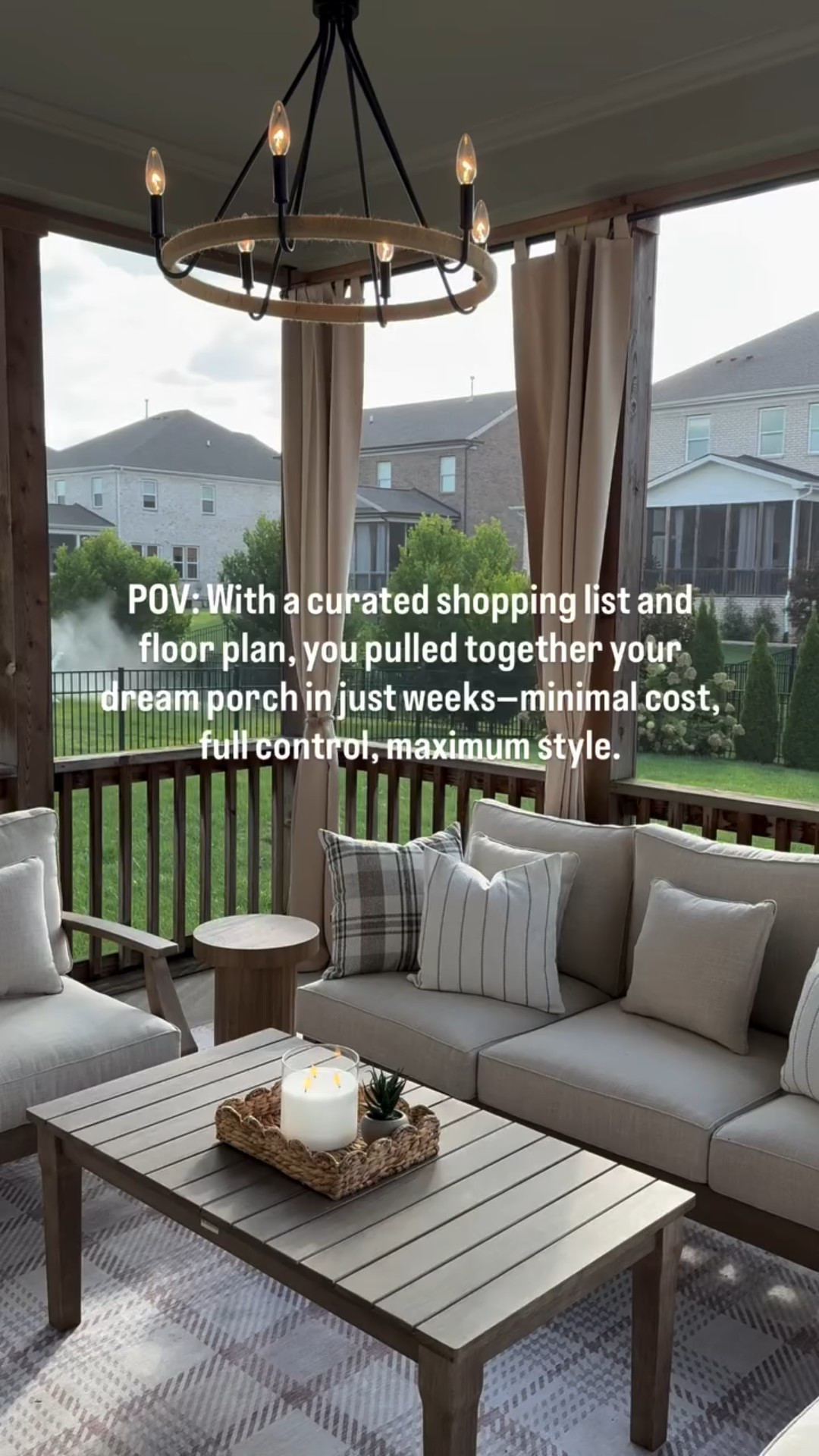 This sweet client turned her porch into the warmest welcome in just a few weeks 🤍

With her Click & Design plan in hand, she shopped her list, kept costs down, and created a space that feels like home. Porch sittin’ never looked so good!

Happy fall y’all!🍁🍂

#FallPorch #Porch #FallVibes #PorchInspiration #PatioFurniture #EDesign