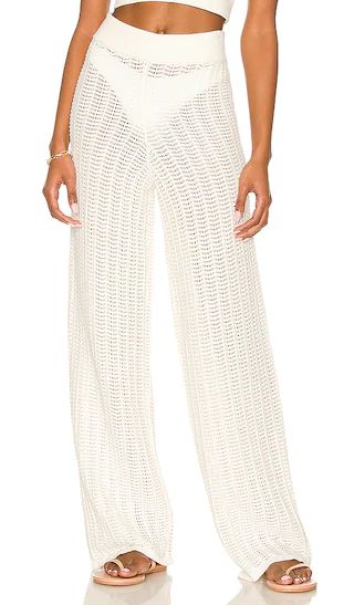 Maeve Knit Pant in Ivory | Revolve Clothing (Global)