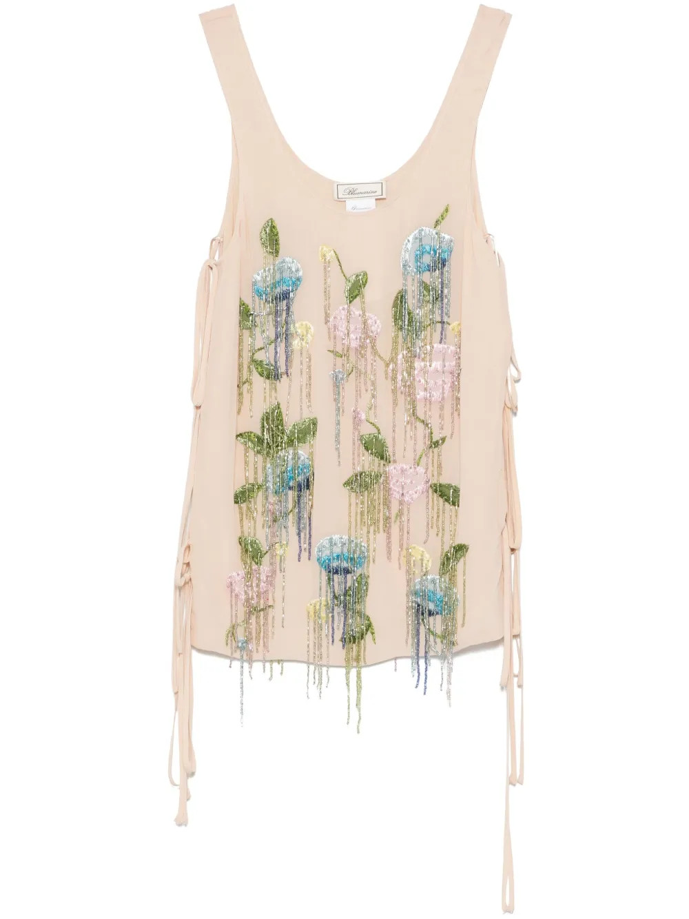 Blumarine bead-tassel Top | Neutrals | FARFETCH ES | Farfetch Global