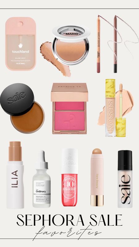 Sephora sale favorites / concealer, cream blush, cream bronzer, skincare, lipliner #sephorasale #makeup #summermakeup 

#LTKxSephora #LTKsalealert #LTKbeauty